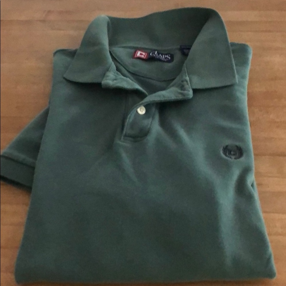 CHAPS Men’s teal green golf shirt XXL